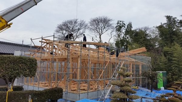 秋津町のお住まいの上棟でした！！サムネイル